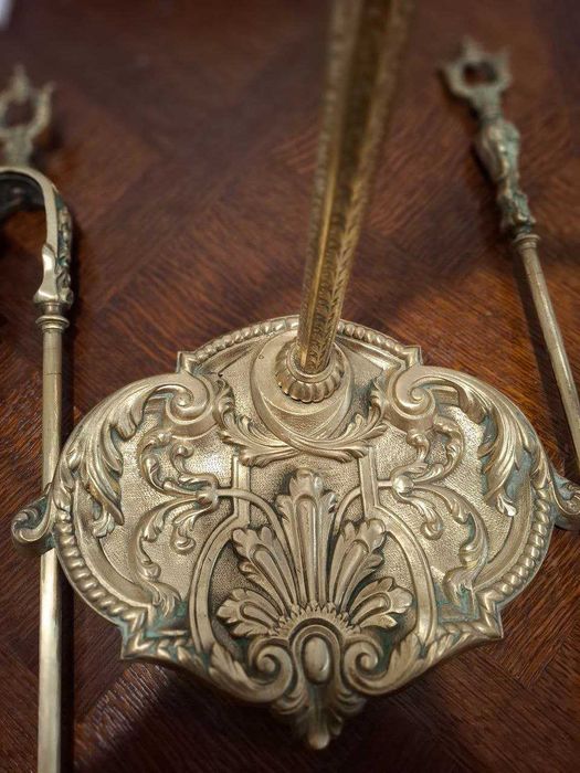 Антикварний Камінний Набір - Епоха Наполеон III, Франція, XIX Століття