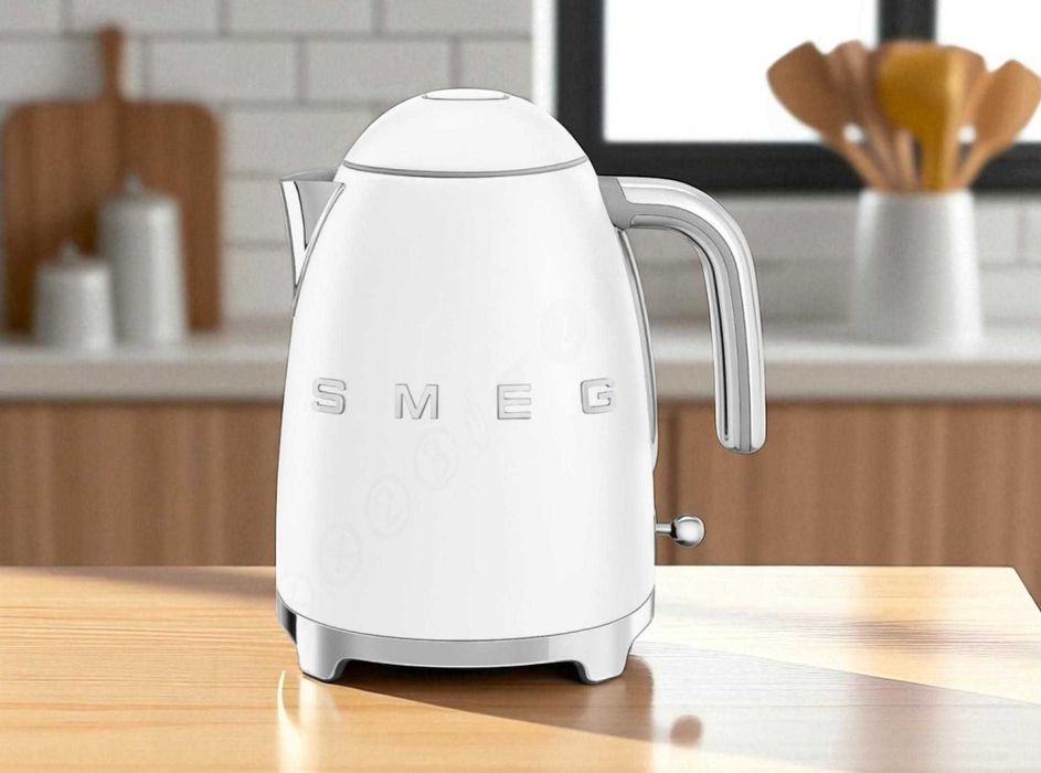 Чайник SMEG / СМЕГ KLF03WHMEU, 1.7 л, ретро, білий мат