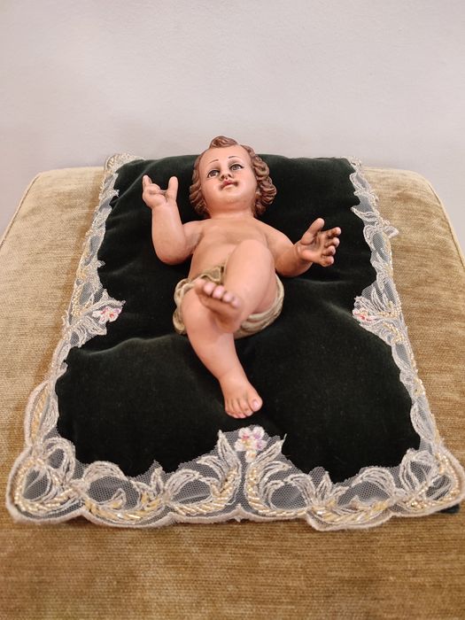 Almofadinha decorativa para colocar menino Jesus