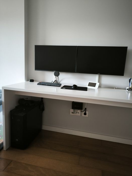 Secretária lacada branco