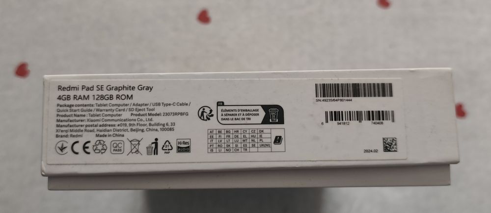 Tablet Xiaomi Radmi Pad SE 11" 4 głośniki stereo