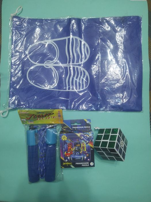 Лот Набір іграшок, подарунковий для хлопчика, скакалка, пазли