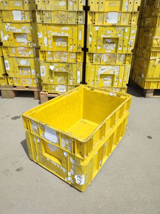 60x40x28 Pojemniki magazynowe skrzynki plastikowe warsztatowe