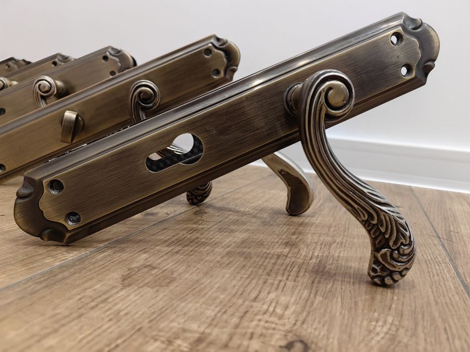 Klamka retro mosiądz 5szt