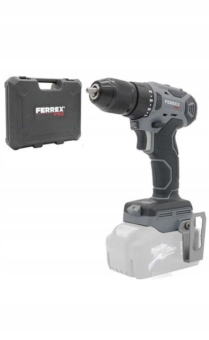 Wiertarko-wkrętarka akumulatorowa Ferrex Pro z walizką FAB 20-N BL