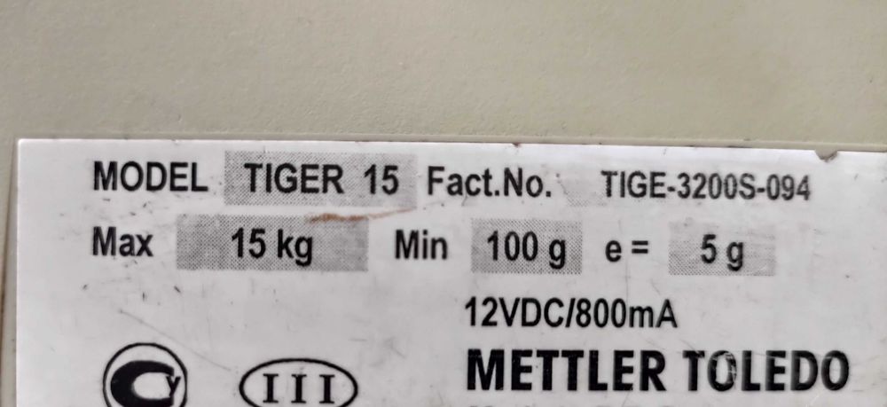 Вага торгова фірми ,, Atlas'' Mettler Toledo Tiger