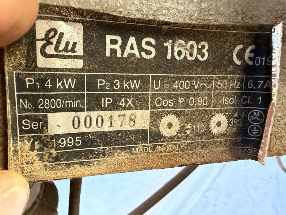 Serra Radial Industrial ELU RAS 1603 | 4kW | Trifásica | Bancada Incluída