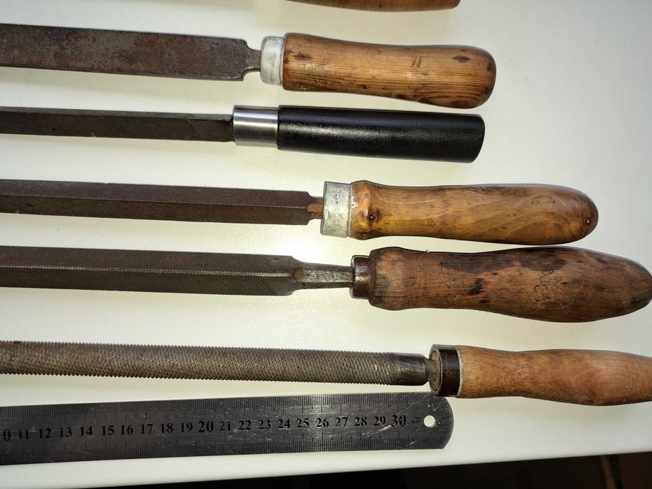 Разные советские напильники с ручками