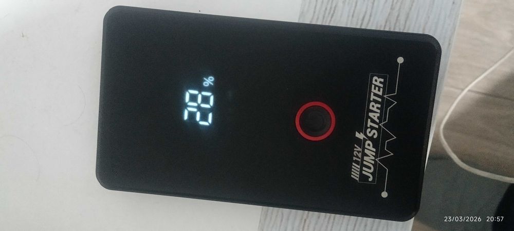 Jump Starter Profissional (Arrancador de Bateria) | Carro e Moto | Powerbank Integrado