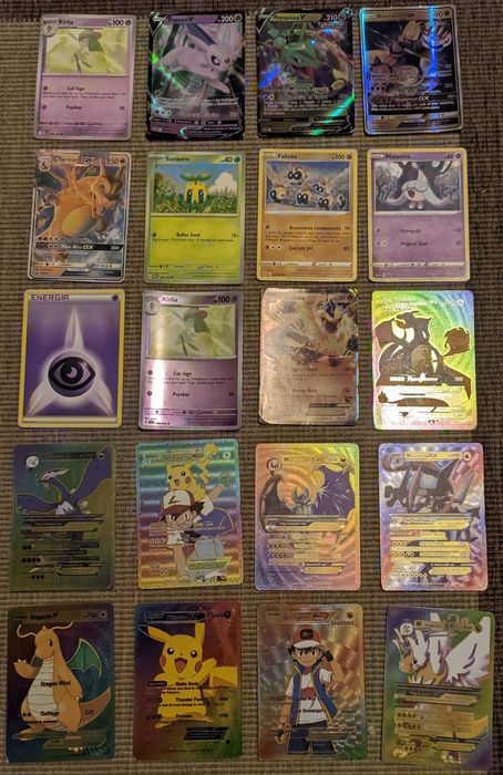 Cartas Pokémon Bulk e Individuais