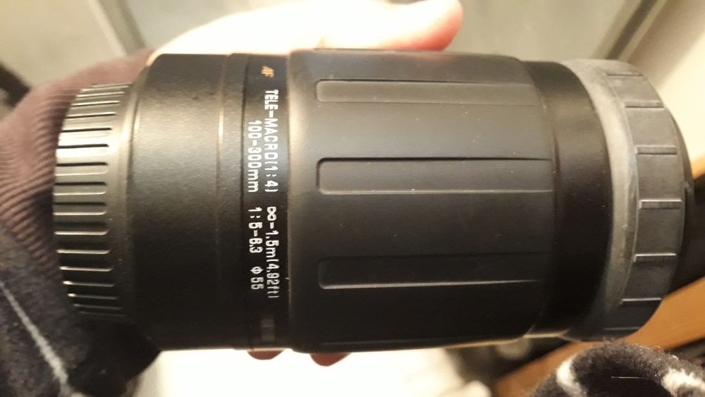 Objectiva Telemacro TAMRON 100-300mm