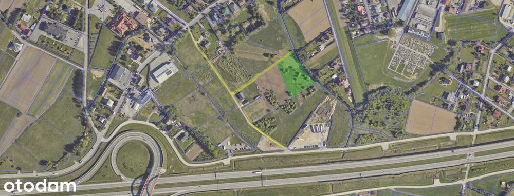 Działka komercyjna 4500 m², zjazd z A4 Dębica Zachód