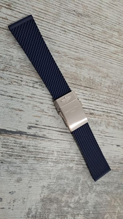 Pasek kauczukowy Breitling do zegarka 22 lub 24 mm Navitimer / Avenger