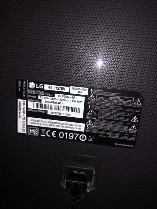 Телевізор LG 49LH570V-ZD  49 Дюймів