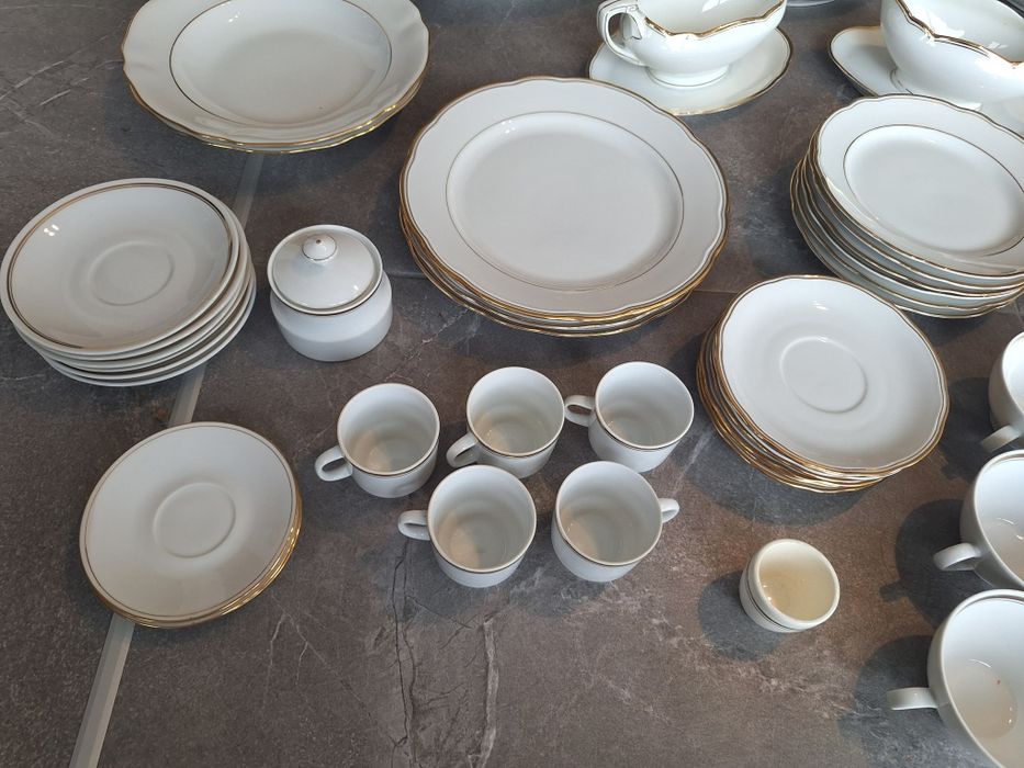 Duży zestaw porcelany obiadowy kawowy kahla alt schönwald epiag