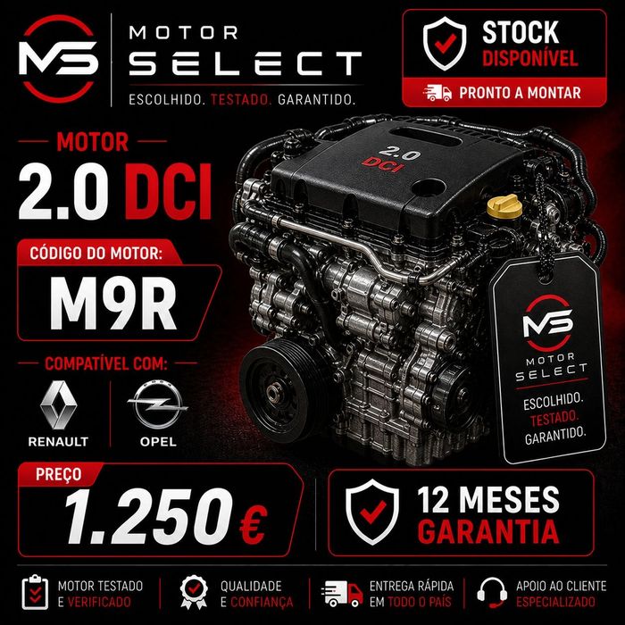 Motor 2.0 DCI Garantia 12meses