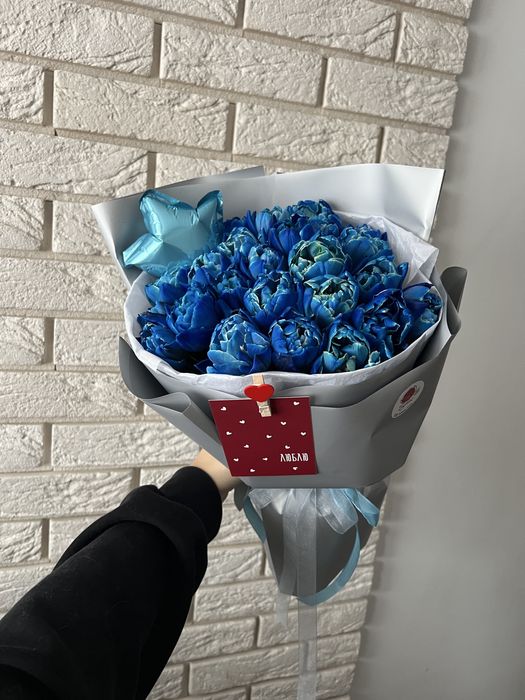 Тюльпани з доставкою у Львові, букет на валентина