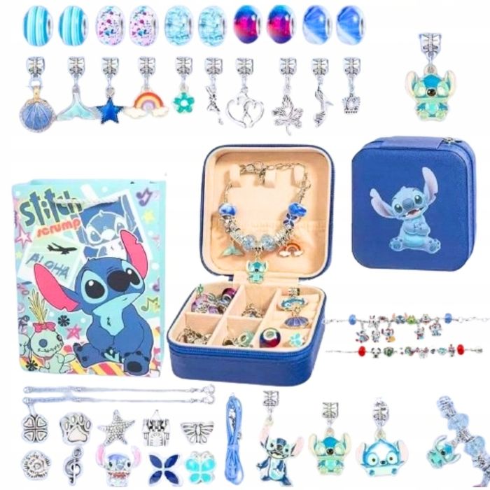 Zestaw do robienia bransoletek biżuterii koraliki charms stitch