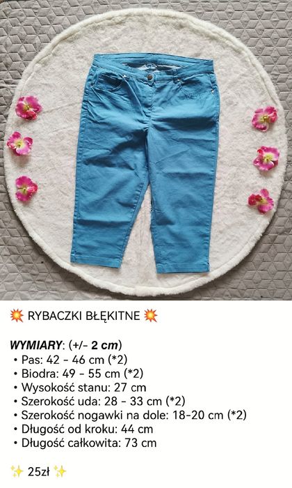 Rybaczki damskie turkusowe