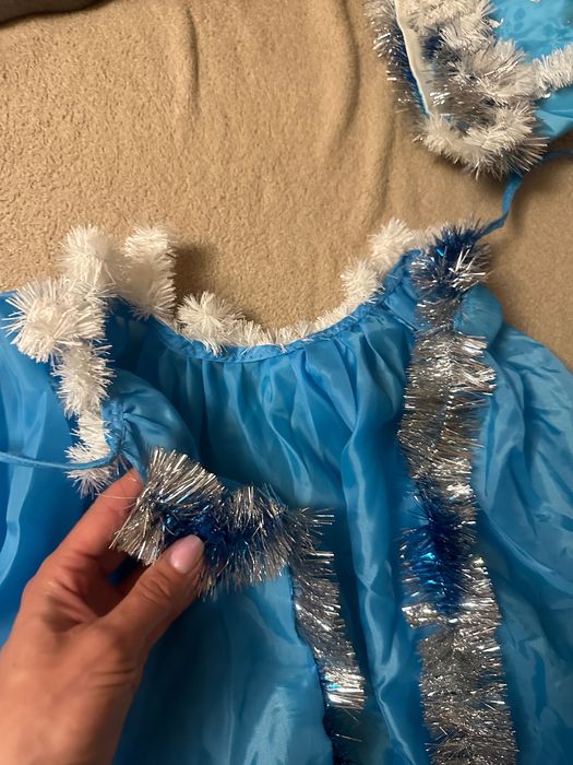 Костюм маскарадний зимовий сніжинки, морозка