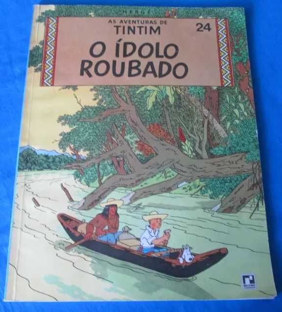 Tintim o Ídolo Roubado editora record raro-portes CTT gratis