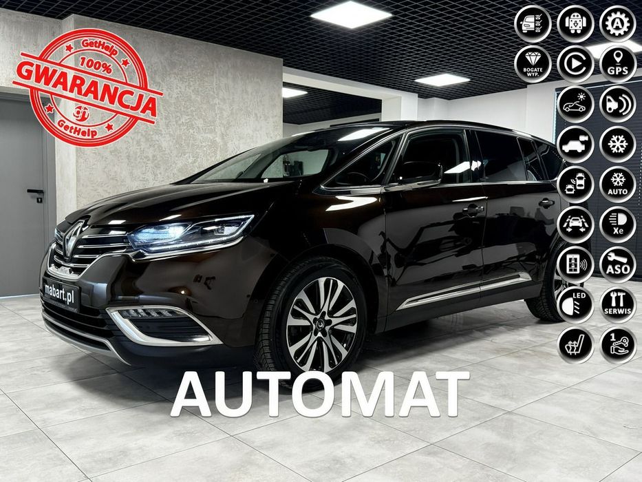 Renault Espace 1.6 TCe 200KM * 4Control * INITIALE Paris * BOSE * LED * HUD * Masaże