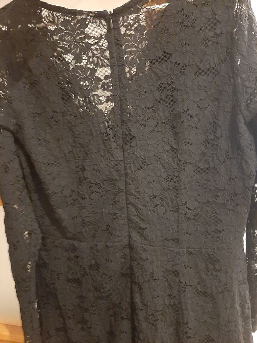 Czarna koronkowa sukienka 42,xl