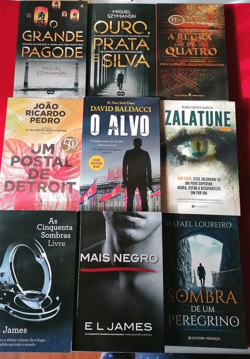 30 Thrillers/policiais NOVOS- 4,90€-PORTES GRÁTIS (ler descrição)