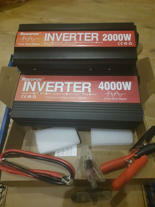 Инвертор преобразователь напряжения чистый синус 12, 24, 48, 60v-220v