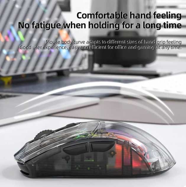 Attack Shark x2 PRO Безпровідна Ігрова мишка (чорна/біла)