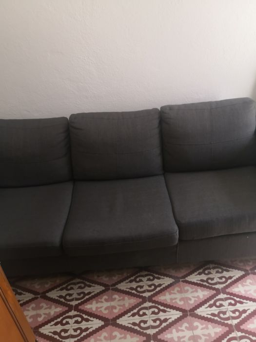 Sofá como novo cinzento