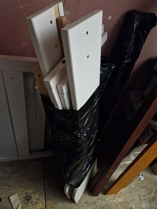 IKEA SUNDVIK Rozsuwana rama łóżka i dno łóżka 80x200 cm biały