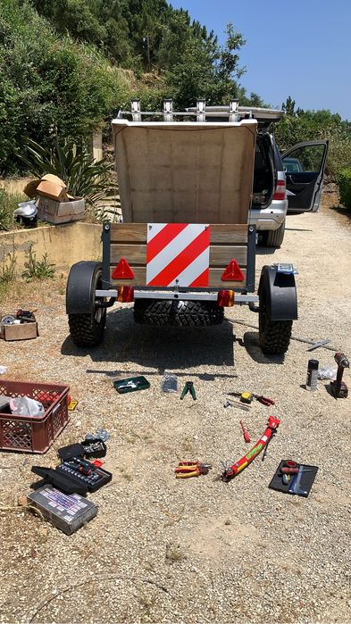 Reboque erka para quatro bicicletas