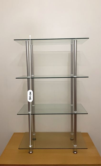 Стеклянная полка этажерка конструктор