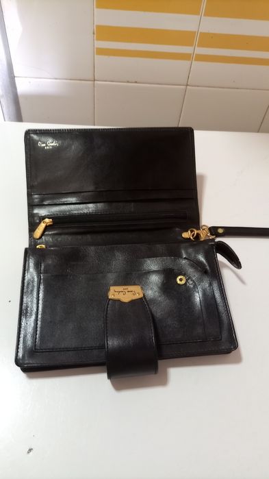 Bolsa de documentos estilo pochet em pele para homem  ou senhora