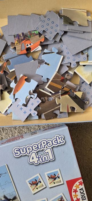 Jogo Puzzle + Domino + Identic +3 marca EDUCA #NATAL