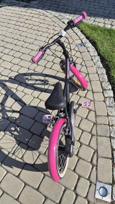 Rower B-Twin 16 Cali Różowy Dziewczynka