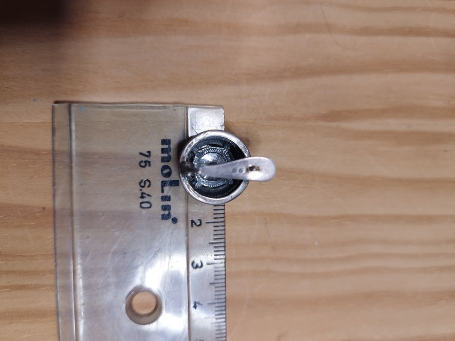 Brincos de prata 925 e ouro de 375