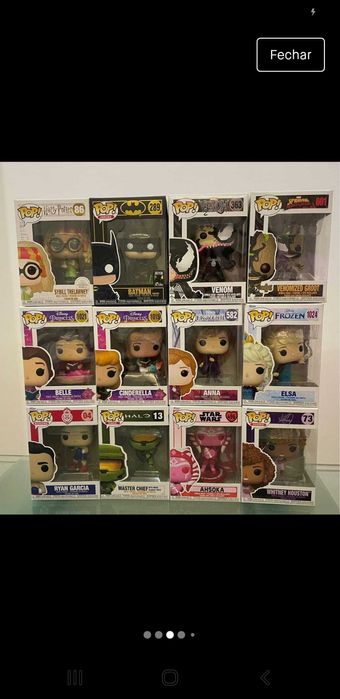 Pop Figures Funko Várias coleções -  NBA, Stranger Things, H Potter..