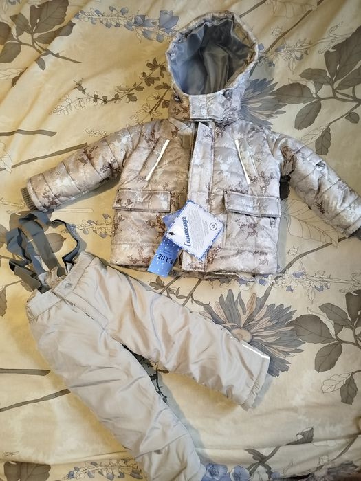 Дитячий зимовий костюм (куртка+ напівкомбенезон)