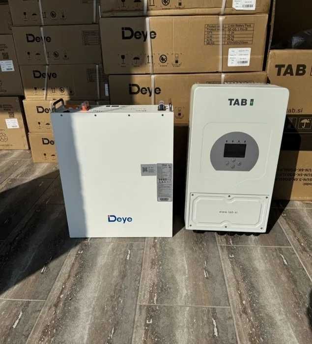 Інвертор гібридний Deye 5kw 6kw 8kw 10kw 12kw Акумулятор Deye