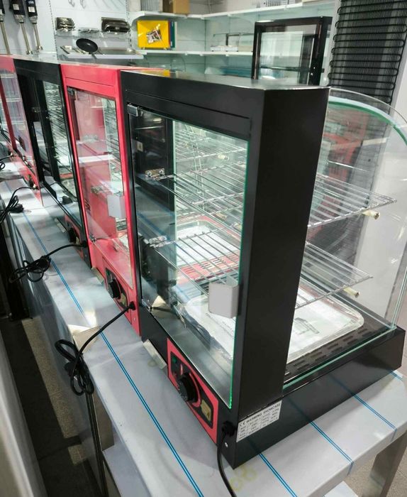 Vitrine montra expositor de petiscos quente 38cm