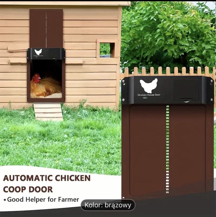 Drzwi do kurnika lub gołębnika