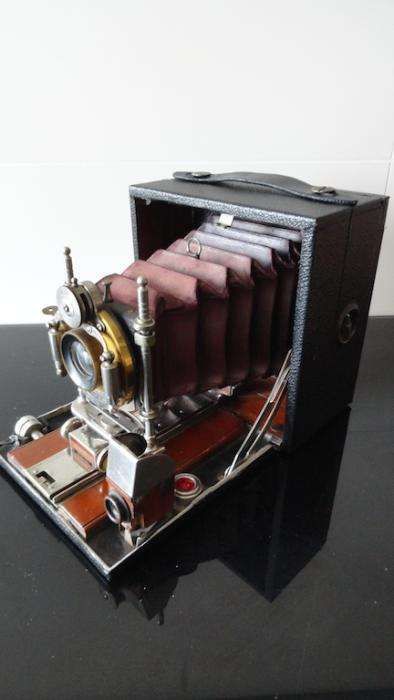 Máquina de Fole Kodak No.4, 4x5 - 1901