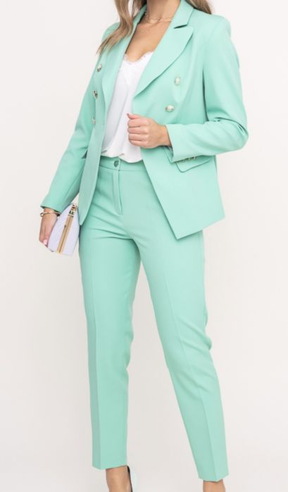 Garnitur damski miętowy