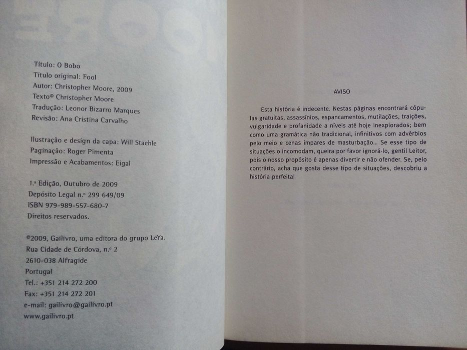 O Bobo - Christopher Moore