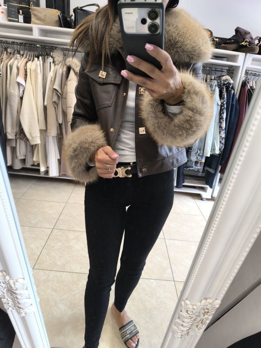 Kurtka damska z futerkiem