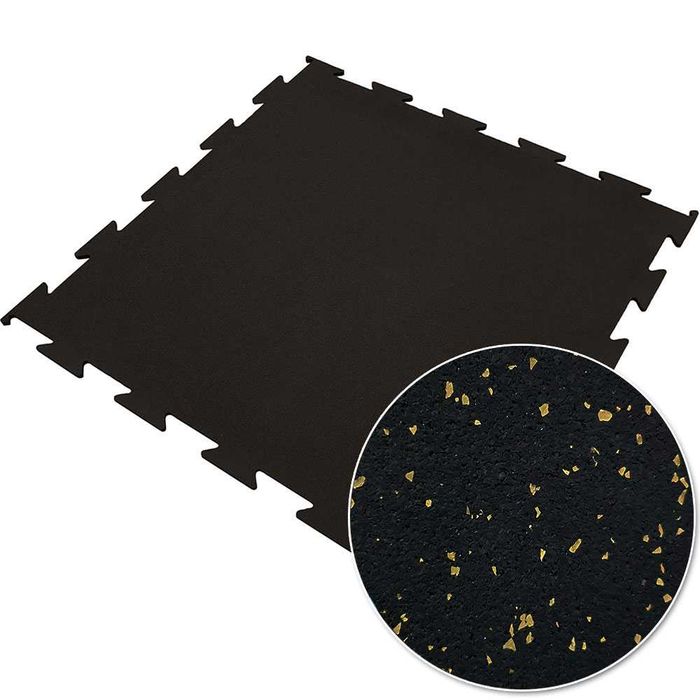 Podłoga sportowa fitness, mata gumowa siłownia crossfit puzzel kwadrat