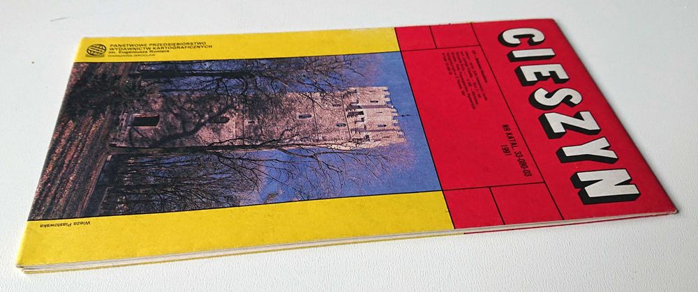 Cieszyn - plan miasta - 1991 rok