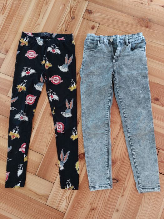 2× Spodnie + legissy 140 Reserved.